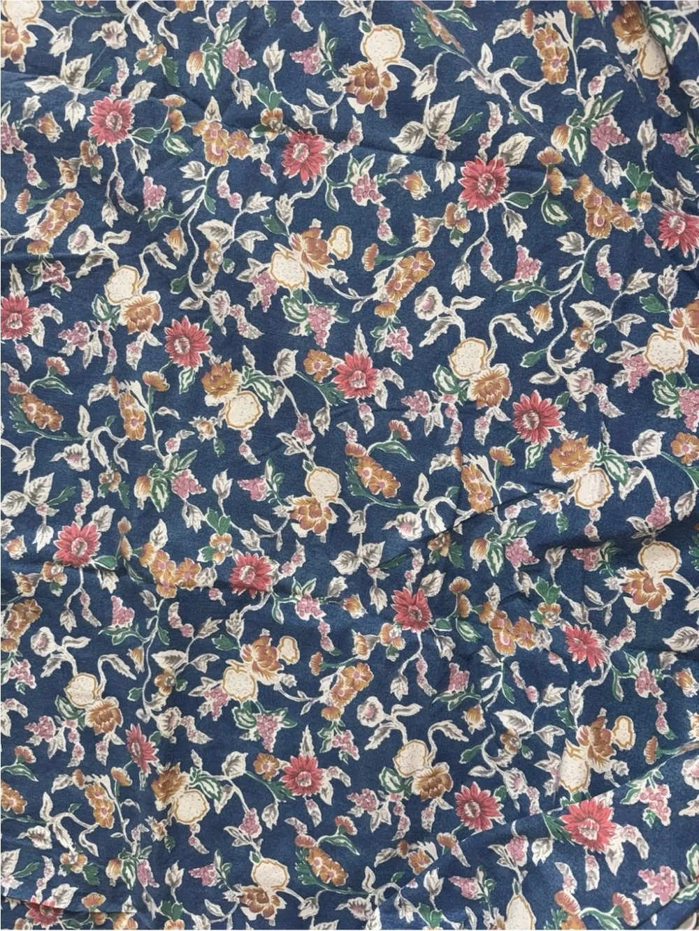 Vintage Ralph Lauren King Sheet Ruffles floral bed skirt